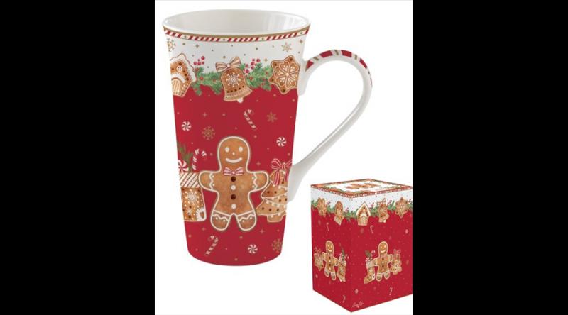 R2S.1462FANG Porcelánbögre 600ml, dobozban, Fancy Gingerbread