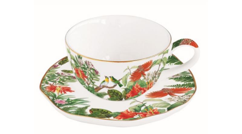 R2S.1588EXCA Porcelán eszpresszócsésze+alj 120ml, Exotica