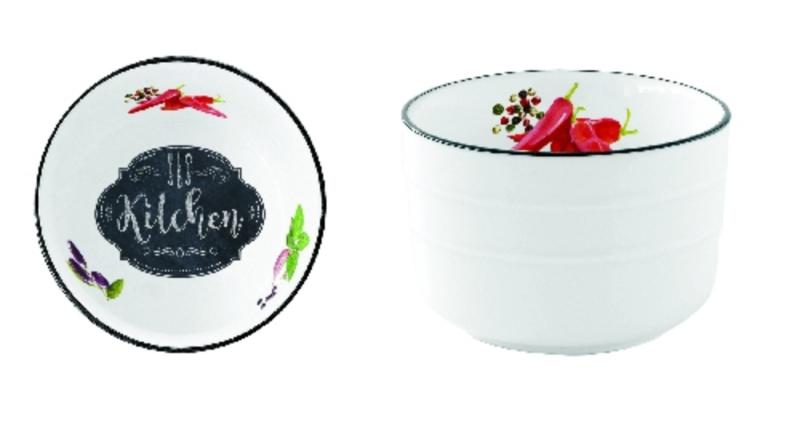 R2S.1615KIBK Porcelántálka 9cm, kerek, 1db, Kitchen Basics