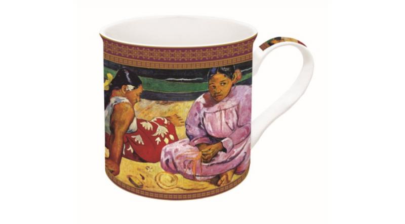 R2S.170GAU1 Porcelánbögre dobozban,300ml,Gauguin:Tahiti nők a parton