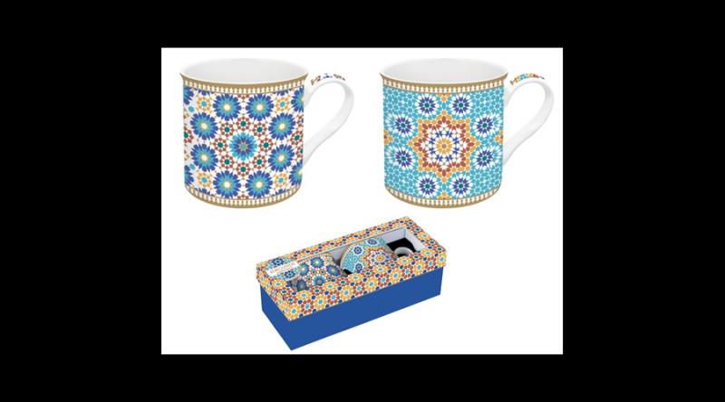 R2S.178MARR Porcelán bögreszett 2db-os, 300ml, dobozban, Atmosphere, Marrakech