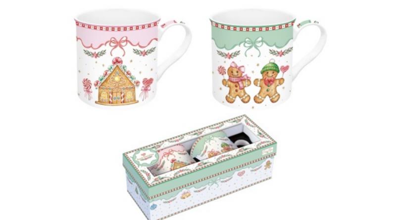 R2S.178SWEC Porcelán bögreszett 2db-os, 300ml, dobozban, Sweet Christmas