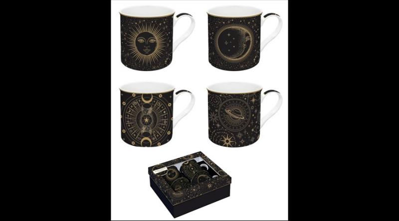 R2S.179CELE Porcelán bögreszett 4 db-os, 300ml, dobozban, Atmosphere, Celestial