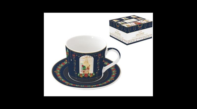R2S.1845FEAV Porcelán reggelizőcsésze+alj 380ml, dobozban, Festive Avenue, Atmosphere