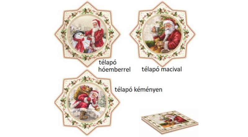 R2S.2070CHTR Porcelán süteményes csillagtál 32cm dobozban,Christmas Time