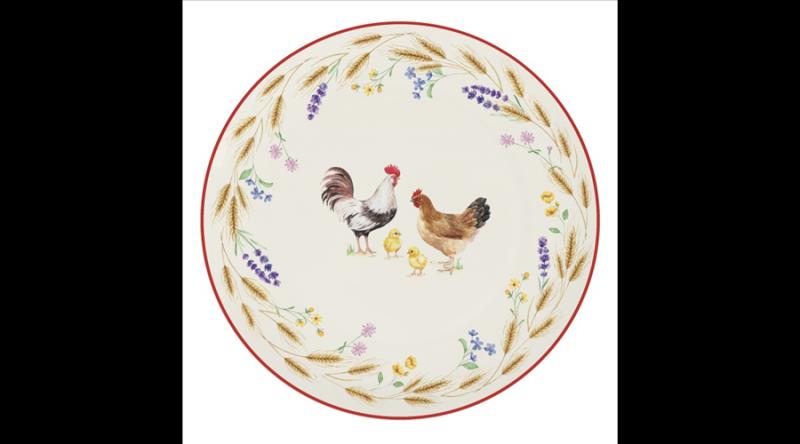 R2S.2152CLIF  Porcelán desszerttányér 19cm, Country Life