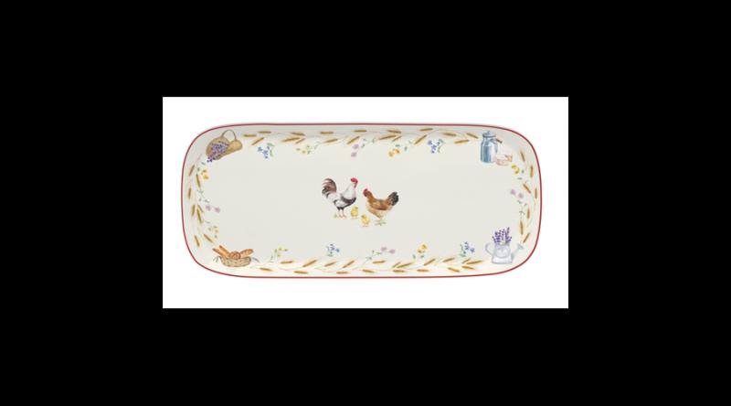 R2S.2158CLIF Porcelántálca 40x17,5cm, Country Life