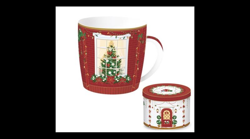 R2S.217FEAV Porcelánbögre 350ml,fémdobozban, Festive Avenue, Atmosphere
