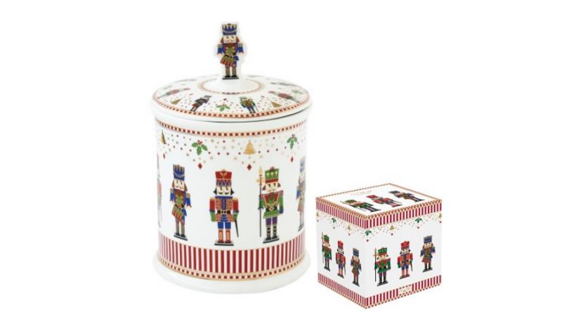 R2S.2185NUTC Porcelán keksztároló 14x20cm, dobozban, Nutcracker