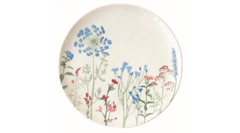 R2S.2200MILB Porcelán lapostányér 26cm, Mille Fleurs Blue