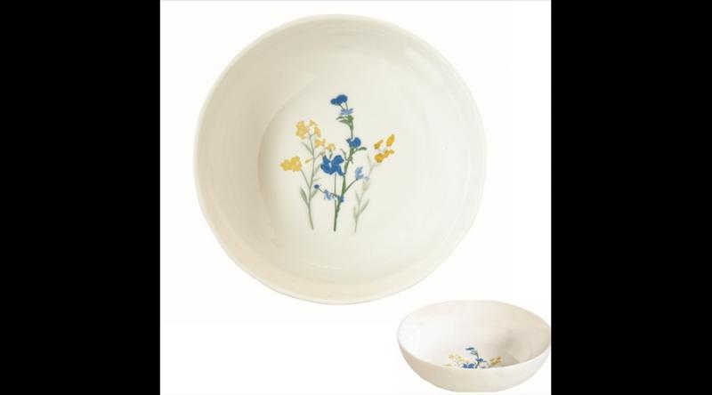 R2S.2201MILY Porcelán mélytányér 18cm, Mille Fleurs Yellow