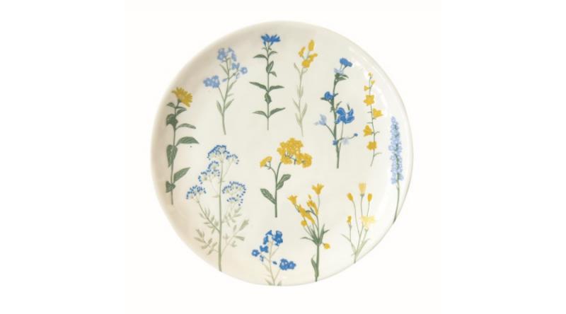 R2S.2202MILY Porcelán desszerttányér 21cm, Mille Fleurs Yellow