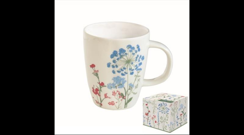 R2S.2203MILB Porcelánbögre 350ml, dobozban, Mille Fleurs Blue