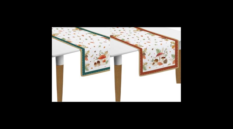 R2S.2631AUBR Asztali futó 45x140cm 2db-os,100% pamut, Autumn Breeze