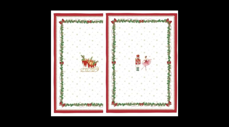 R2S.2634MNOE Konyharuhaszett 2 db-os 50x70cm, 100% pamut, Magie de Noel