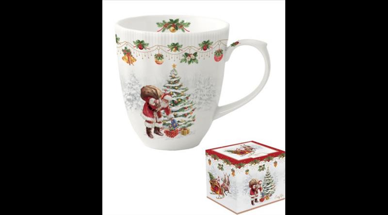 R2S.2780NOCH Porcelánbögre 370ml, dobozban, Nostalgic Christmas