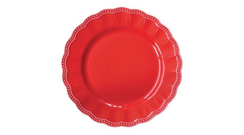 R2S.2880ELIR Porcelán lapostányér 26cm, Elite red