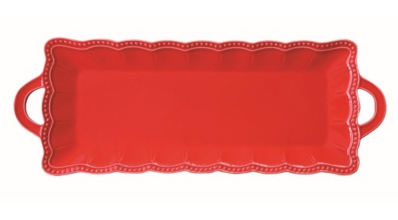 R2S.2892ELIR Porcelántálca 43x16cm, Elite red