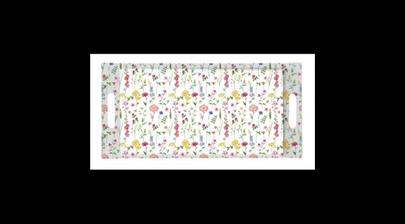 R2S.302MFLO Műanyag tálca 40x19cm, Atmosphere, Meadow Flowers