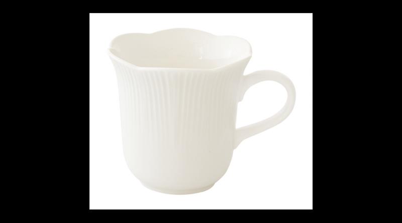 R2S.3074FLRI Porcelánbögre 320ml, Fleuri white