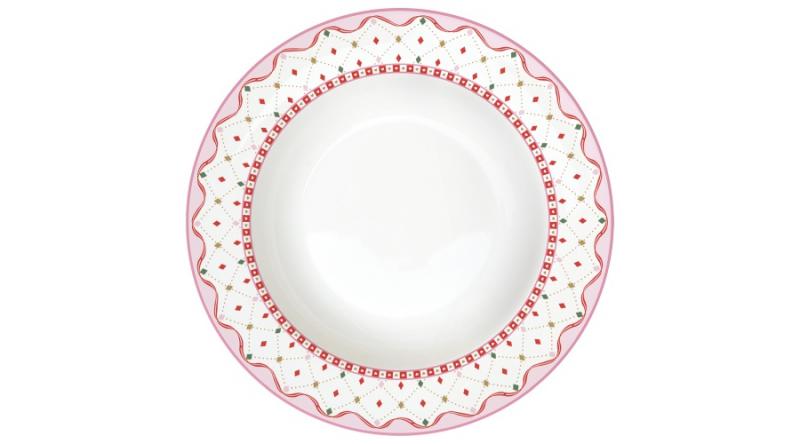 R2S.3101SWEC Porcelán mélytányér 21,5cm, Sweet Christmas