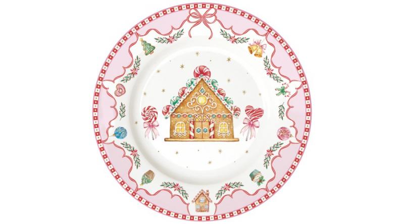 R2S.3102SWEC Porcelán desszerttányér 19,5cm, Sweet Christmas