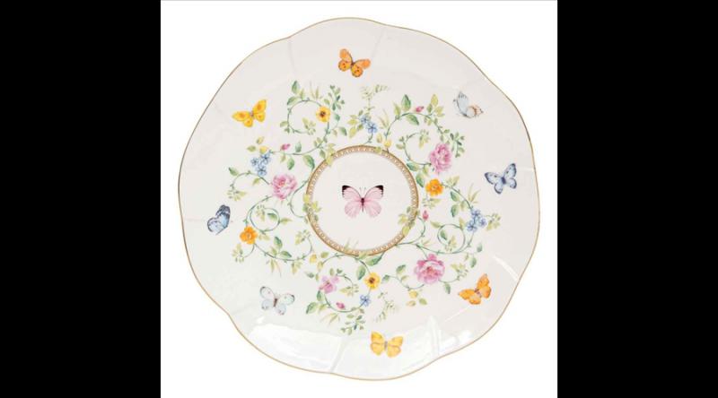 R2S.3122DANB Porcelán desszerttányér 20,5cm,Dancing Butterflies