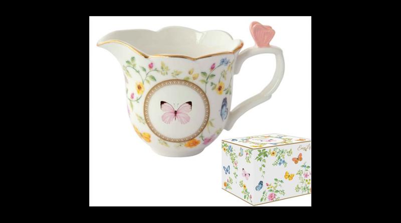 R2S.3126DANB Porcelán tej/citromkiöntő 220ml, dobozban, Dancing Butterflies