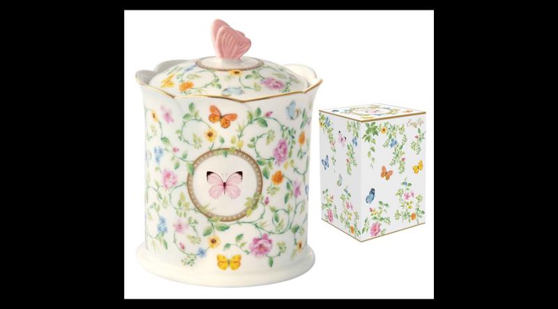 R2S.3132DANB Porcelán konyhai tároló 11x14cm, dobozban, Dancing Butterflies