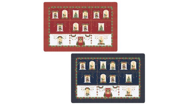 R2S.320FEAV Műanyag tányéralátét kétoldalas 45x30cm, Atmosphere, Festive Avenue