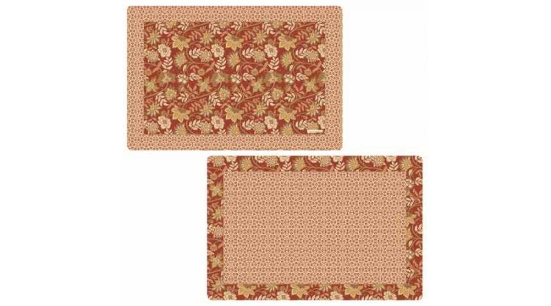 R2S.320FREV Műanyag tányéralátét kétoldalas 45x30cm, Fleurs Des Reves