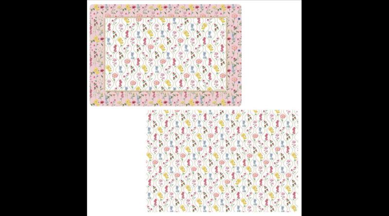 R2S.320MFLO Műanyag tányéralátét kétoldalas 45x30cm, Atmosphere, Meadow Flowers