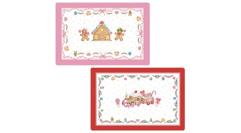 R2S.320SWEC Műanyag tányéralátét kétoldalas 45x30cm, Sweet Christmas