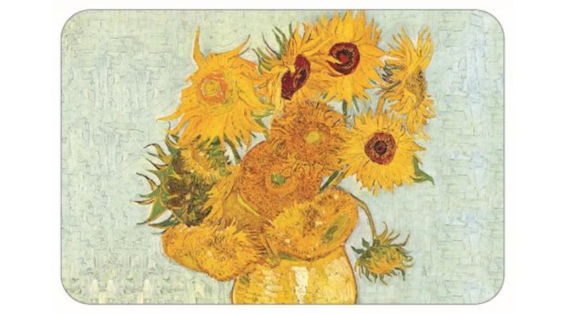 R2S.350VAN1 Műanyag tányéralátét 45x30cm,Van Gogh:Napraforgók