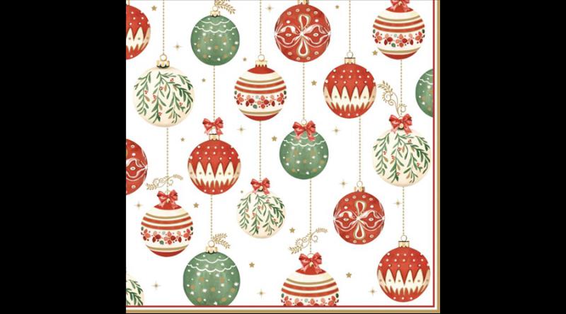 R2S.414CEVE Papírszalvéta 33x33cm, 20db-os, Christmas Eve
