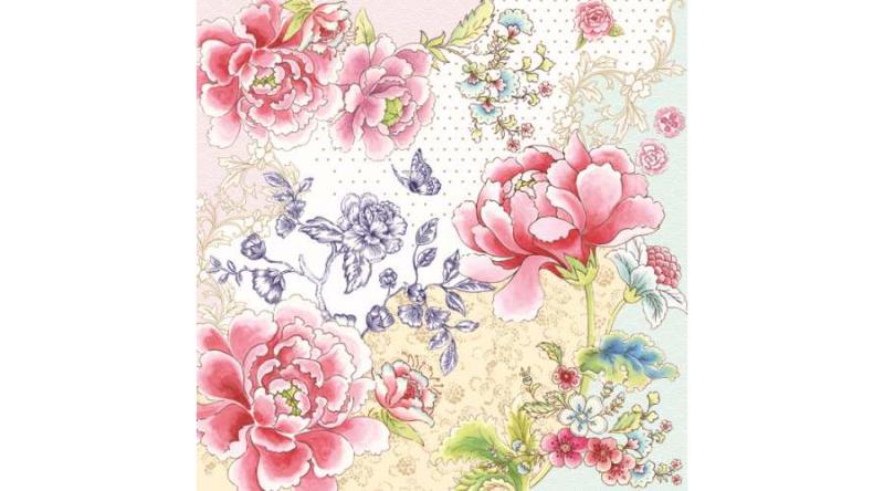 R2S.414CHI Papírszalvéta 33x33cm,Chinoiserie,20db-os