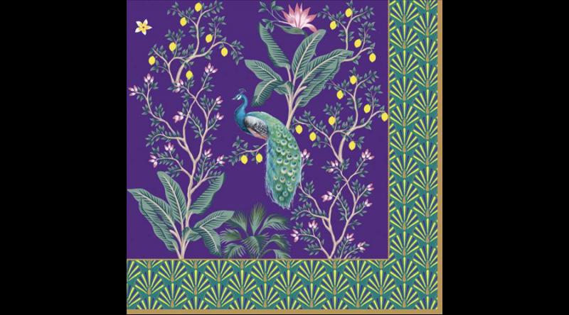 R2S.414IMPP Papírszalvéta 33x33cm, 20db-os, Imperial Peacock