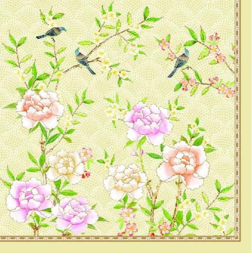 R2S.414PALF Papírszalvéta 33x33cm, Palace Garden Fresco, 20db-os