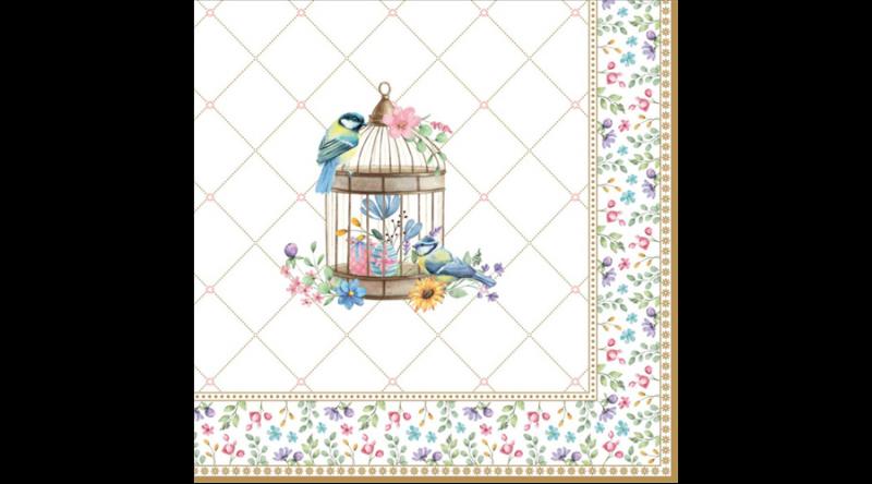 R2S.414SPBL Papírszalvéta 33x33cm, 20db-os, Spring Bloom
