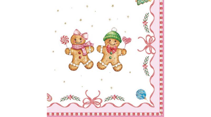 R2S.414SWEC Papírszalvéta 33x33cm, 20db-os, Sweet Christmas