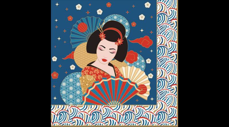 R2S.414TOKY Papírszalvéta 33x33cm, 20db-os, Tokyo