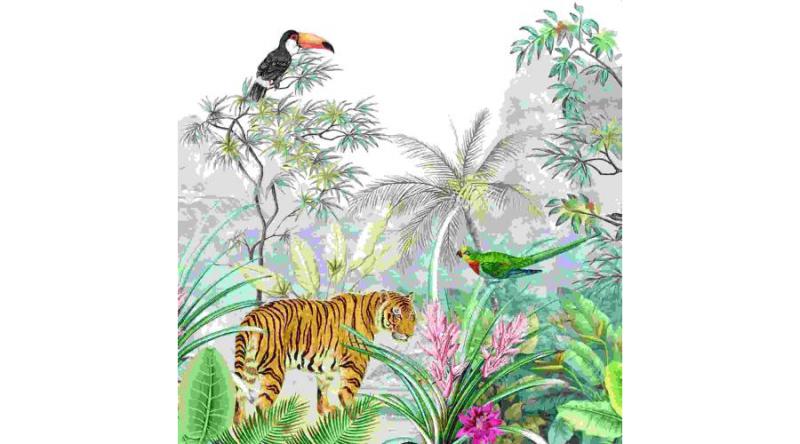 R2S.414TROP Papírszalvéta 33x33cm, 20db-os, Tropical Paradise