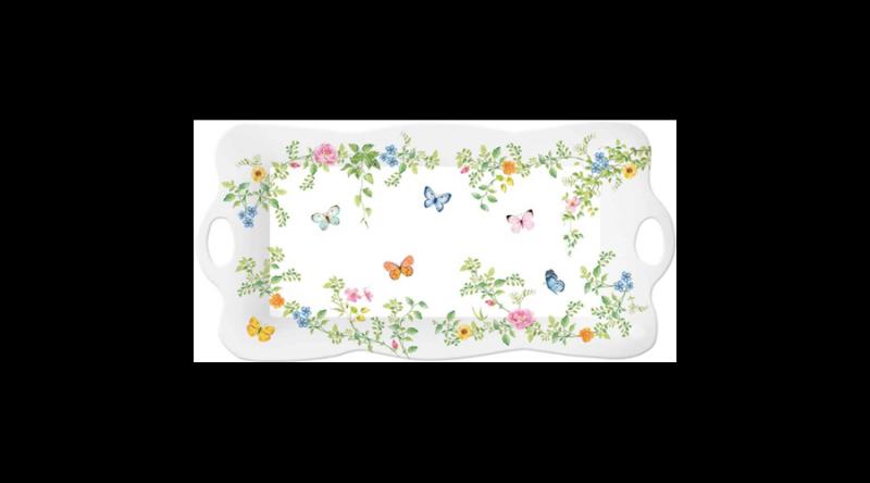 R2S.415DANB Műanyag tálca 42x20cm, hullámos, Dancing Butterflies