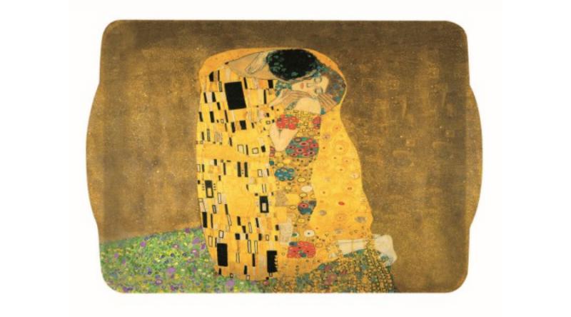 R2S.531KLI1 Műanyag tálca 33x22cm,Klimt:The Kiss