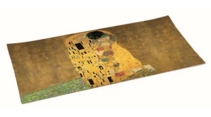 R2S.637KLI1 Üvegtál 36x17cm, dobozban, Klimt: The Kiss