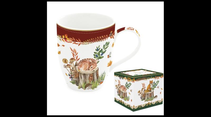 R2S.918FODR Porcelánbögre 350ml dobozban, Forest Dream