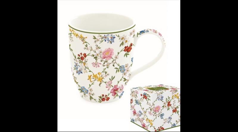 R2S.918GADR Porcelánbögre 350ml dobozban, Garden Dreams