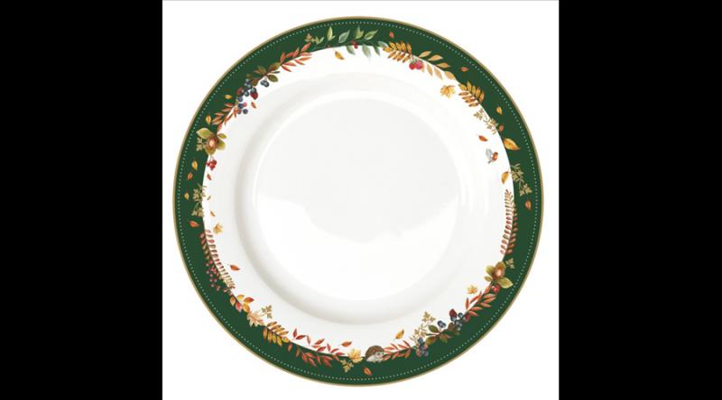 R2S.942FODR Porcelán lapostányér 26,5cm, Forest Dream