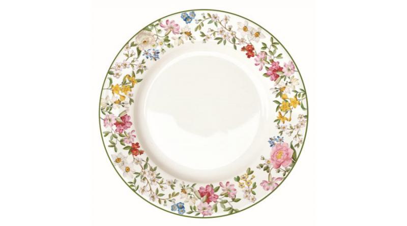 R2S.942GADR Porcelán lapostányér 26,5cm, Garden Dreams