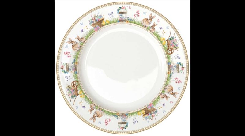 R2S.942SPBL Porcelán lapostányér 26,5cm, Spring Bloom